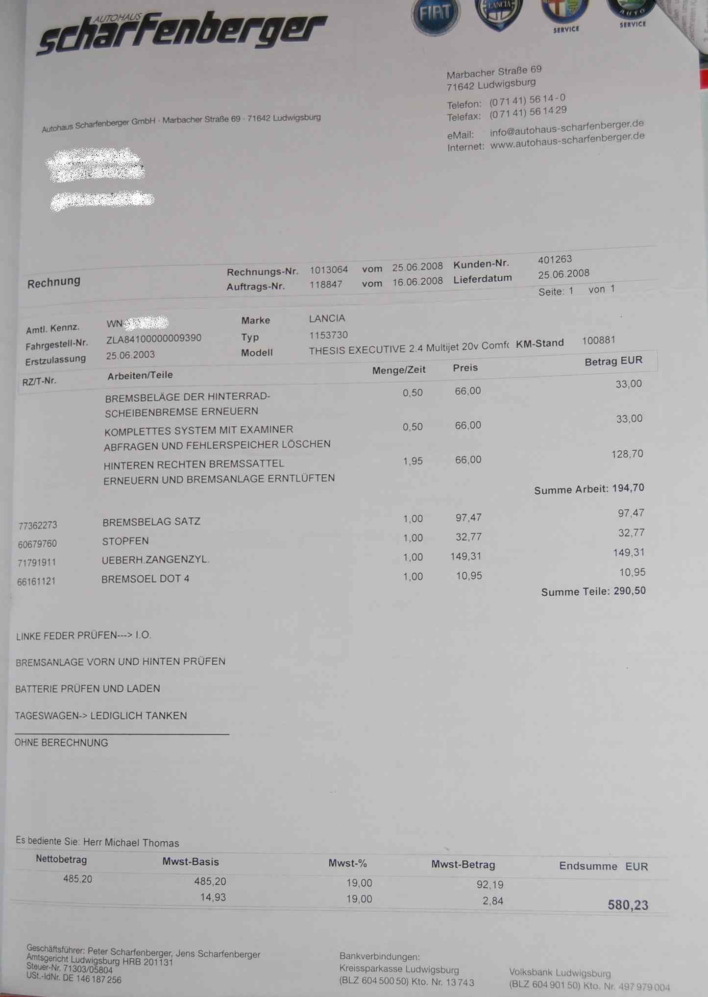 lancia reparatur hinterer rechter bremssattel und beläge - kl.jpg